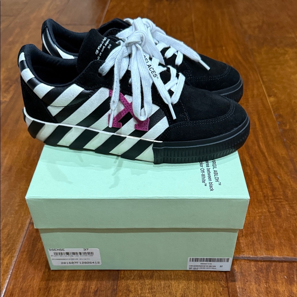 Off-White Diag Low Vulcanized White Violet